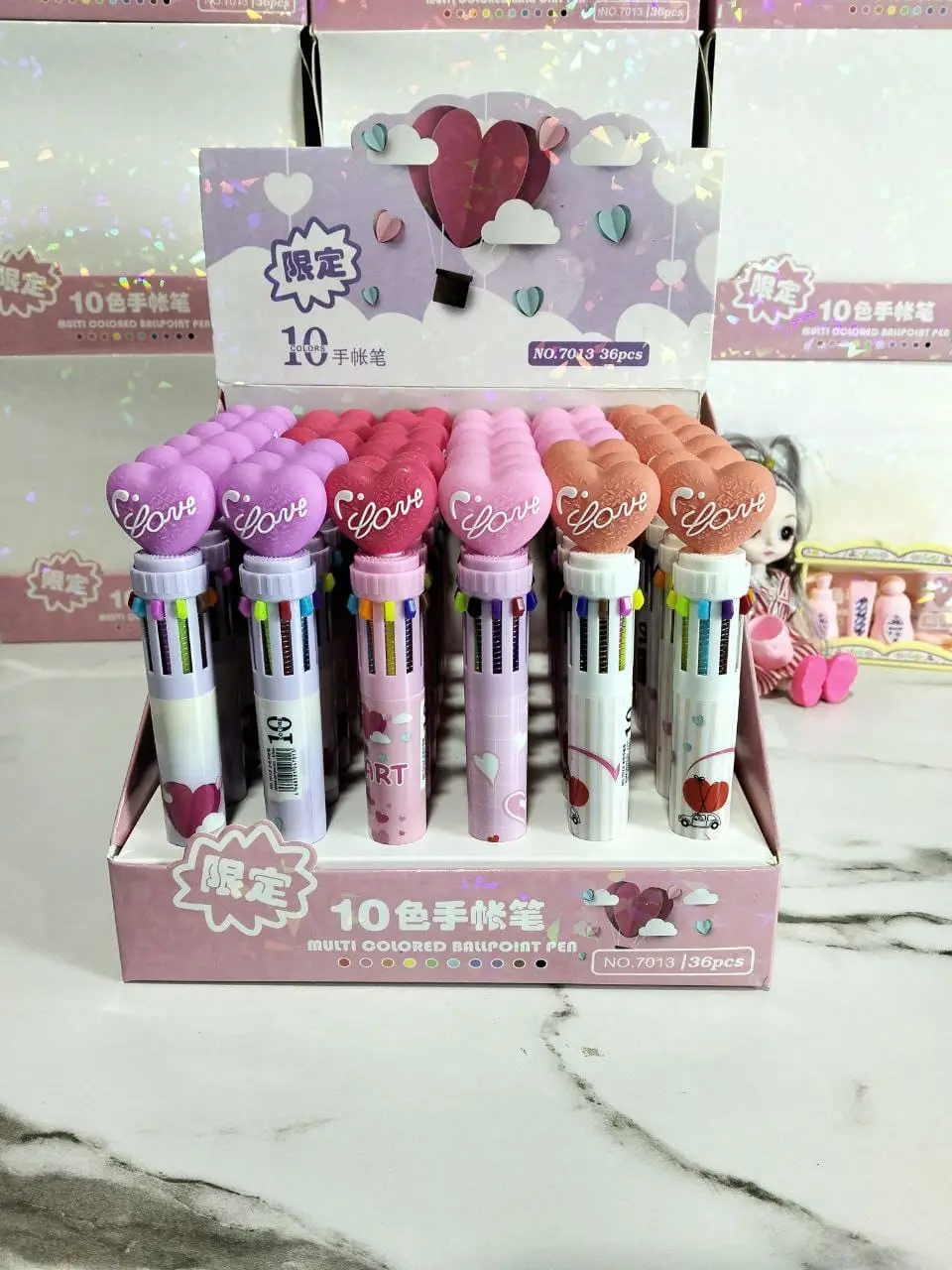 (Offer) 4 pieces of multi-pen 10 colors - Code 2