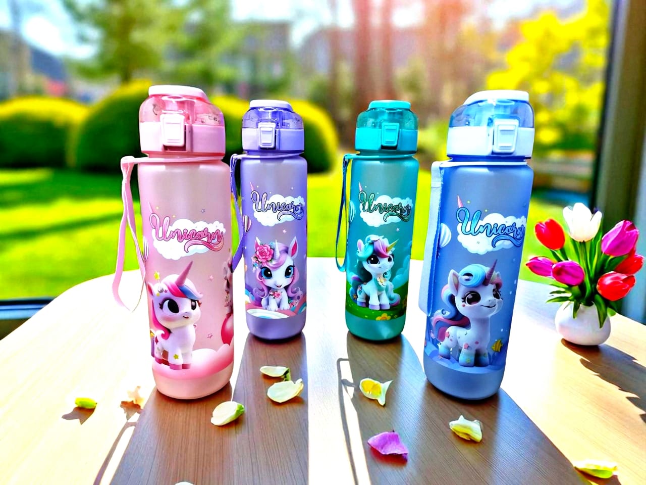 image of زجاجه يونيكورن بغطاء عادي  1000 ML