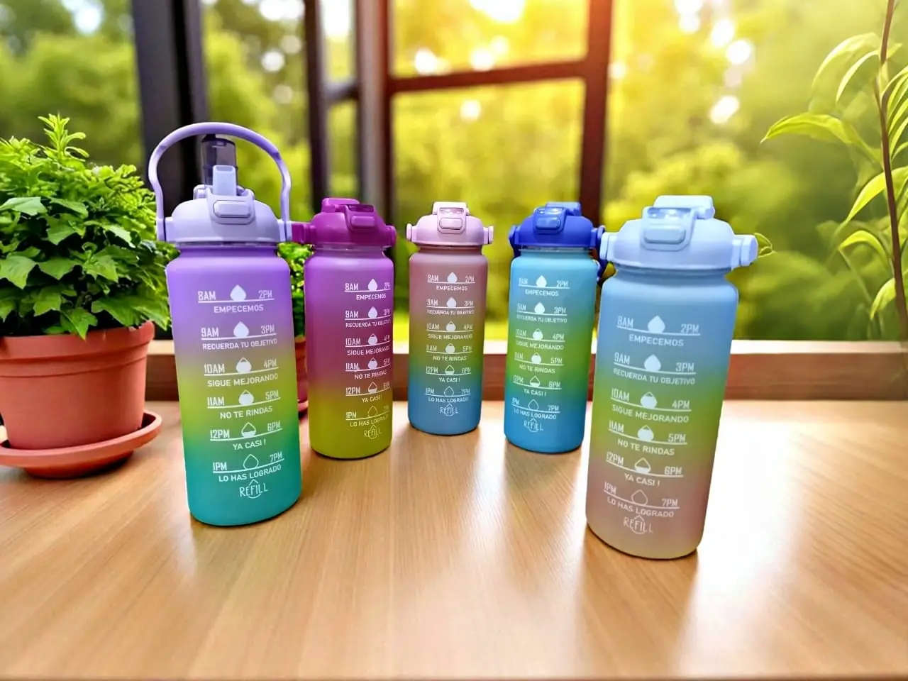 زجاجه بـ 2 غطاء شاليموه وعادي 2000 ML