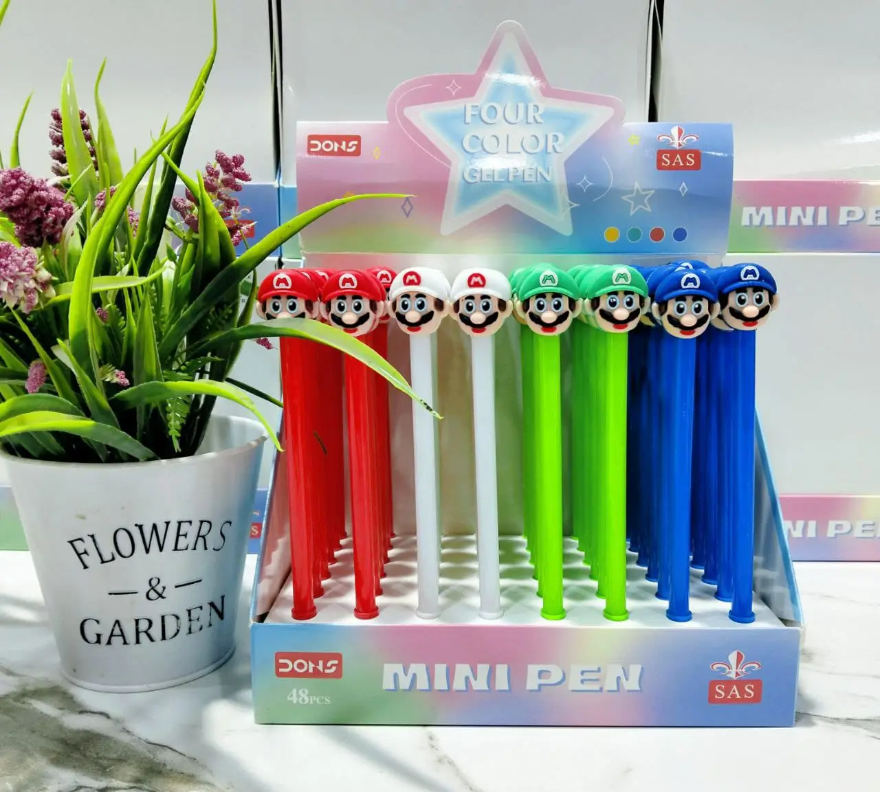 ( عرض ) قلم جيل اشكال 4 قطعة - كود 3