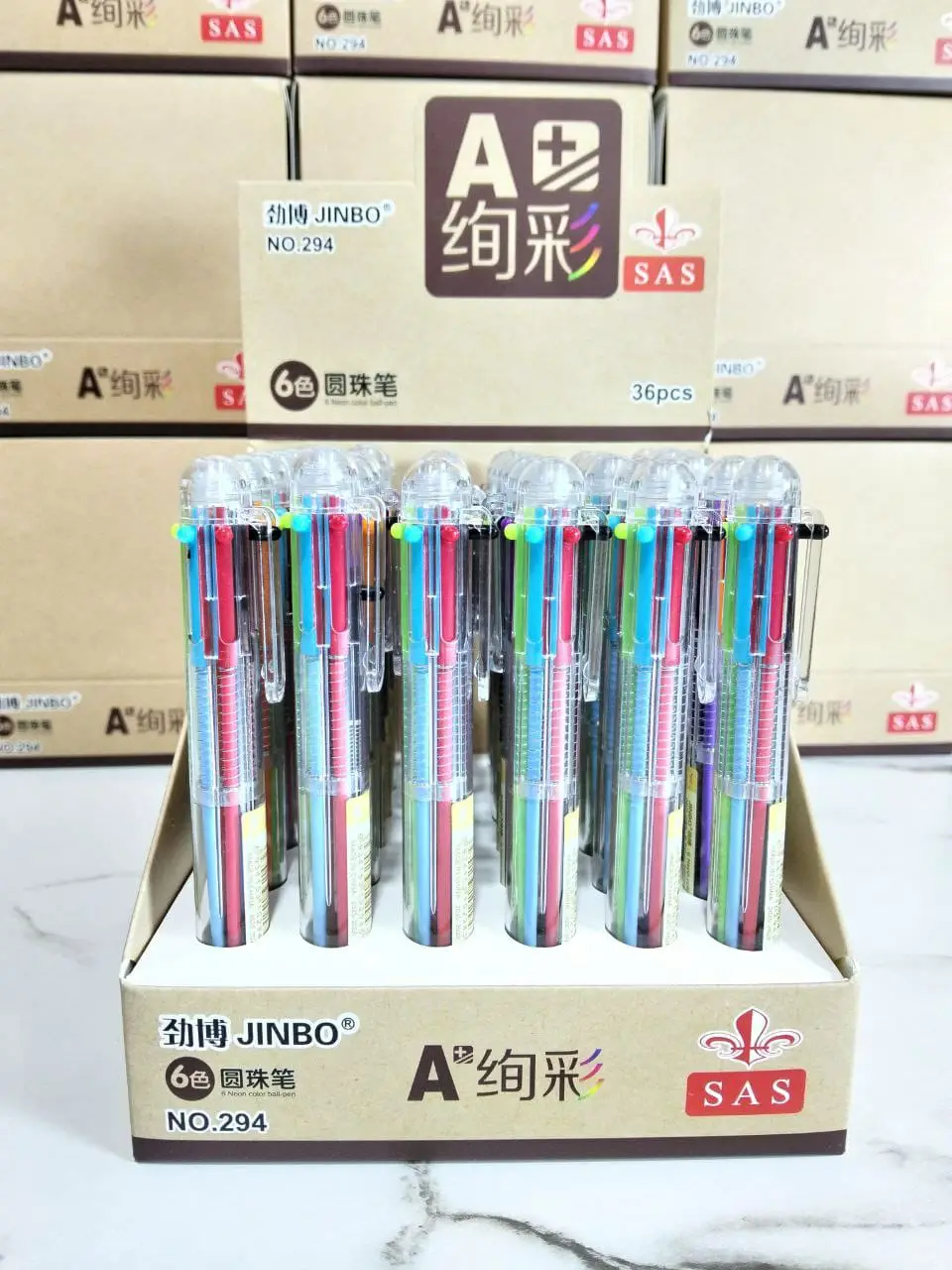 قلم متعدد 6 لون