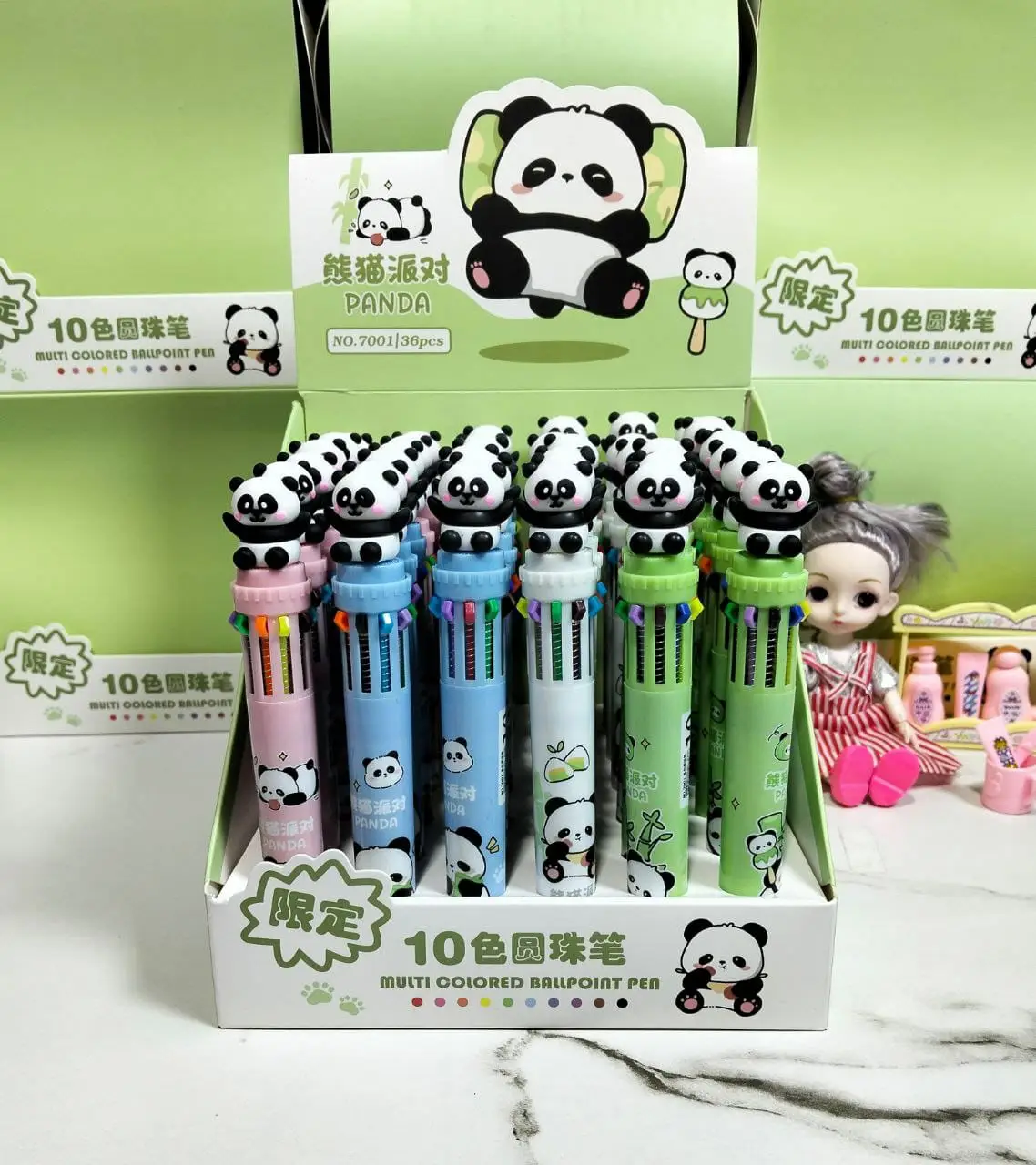 (عرض) 4 قطعة قلم متعدد 10 لون - كود 5