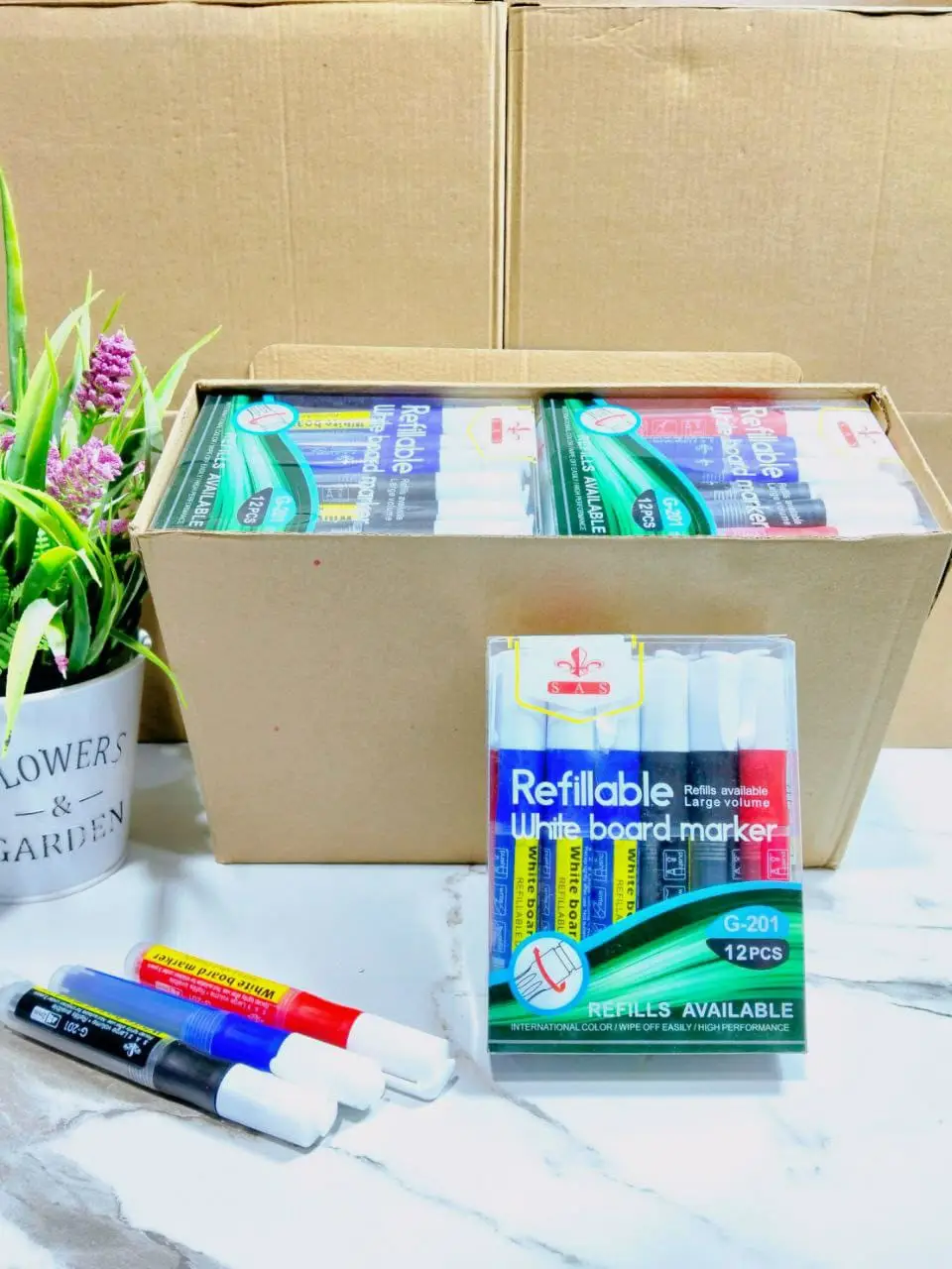 ( عرض ) 3 قطعة قلم سبورة قابل للغيار