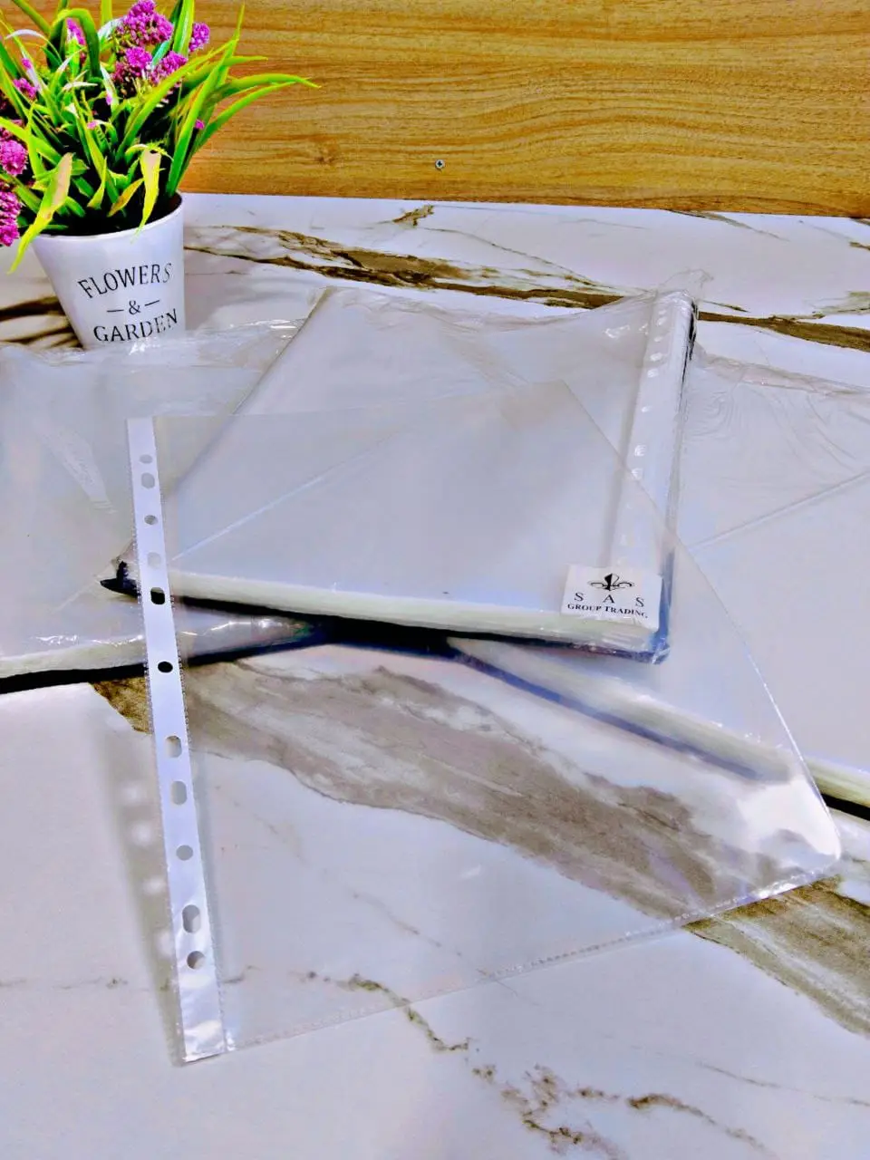 حافظة اوراق شفاف ثقيل 100ق